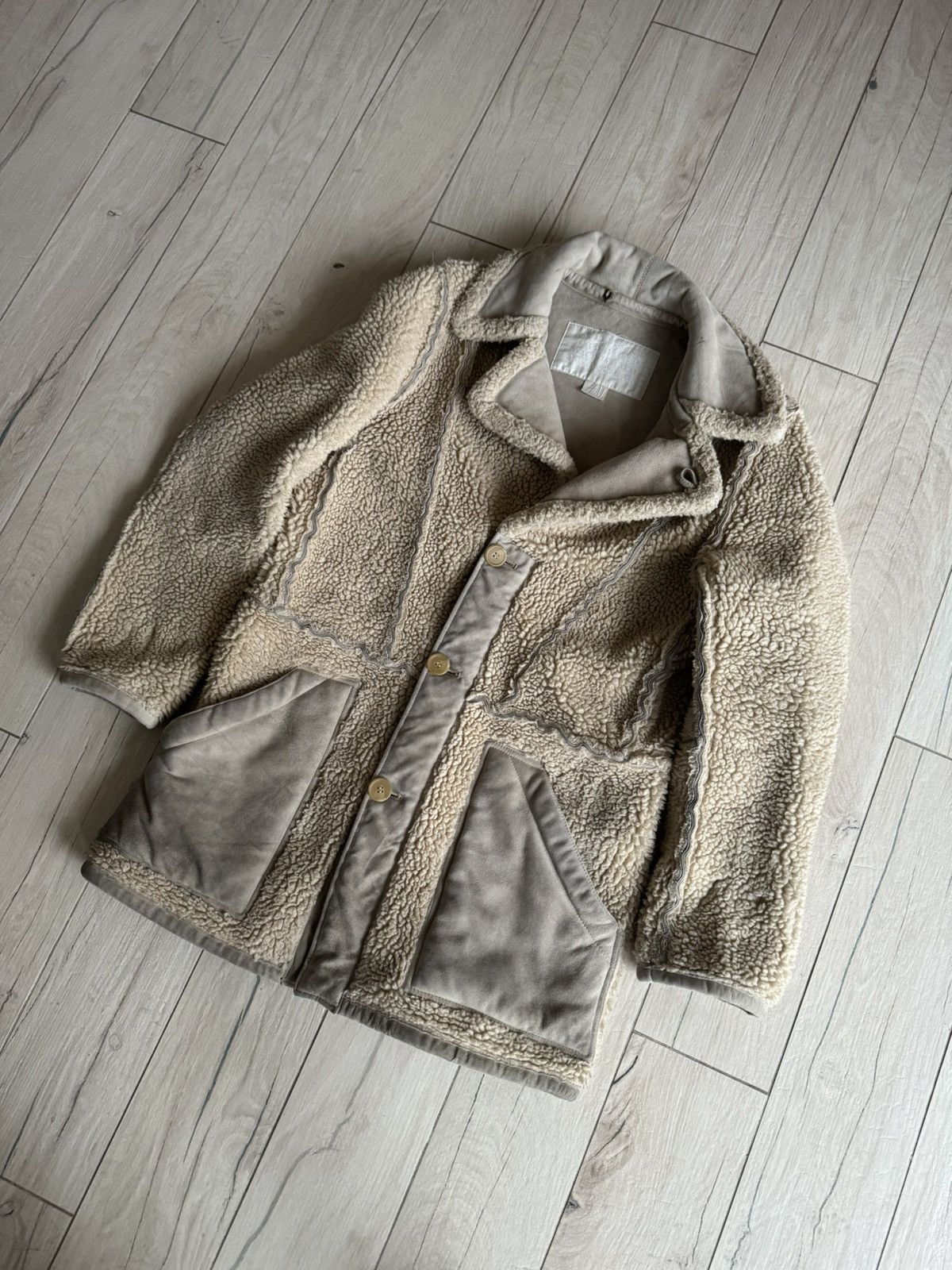 Maison Margiela Maison Margiela X H&M Ship Suit Pattern Cream Coat. Size US M / EU 48-50 / 2 - 5 Thumbnail