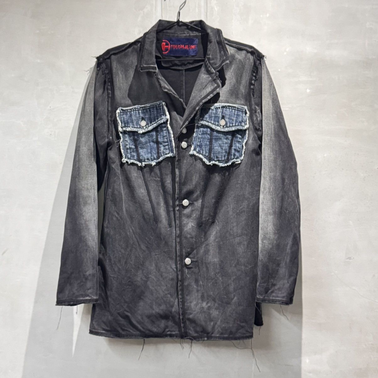Vintage Vintage Tough Jeans Smith Distressed Western Chore Jacket Size 40L - 16 Thumbnail