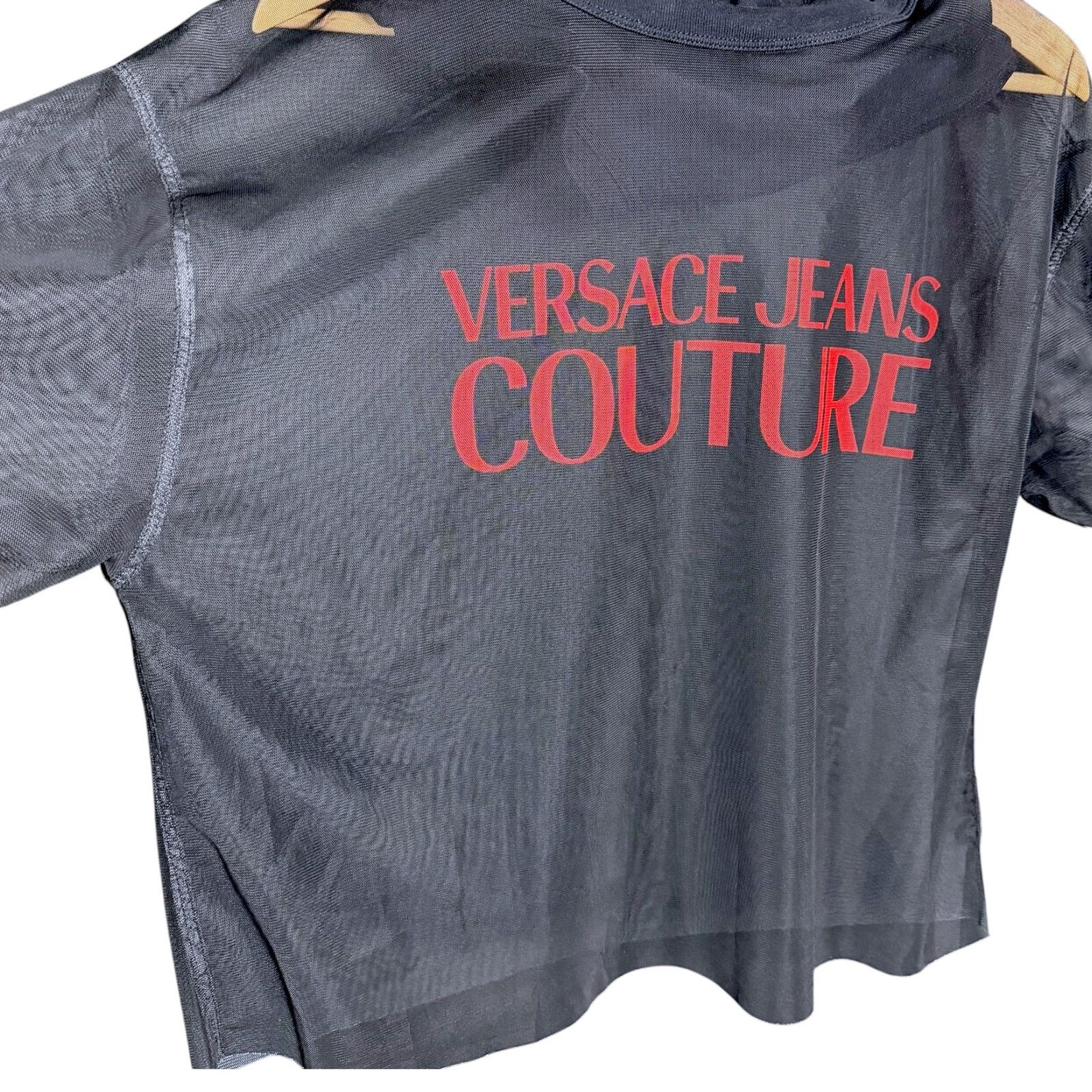 Versace Jeans Couture Versace Jeans Couture Women's M MeshTank Top Graphic T-Shirt Size M / US 6-8 / IT 42-44 - 7 Thumbnail
