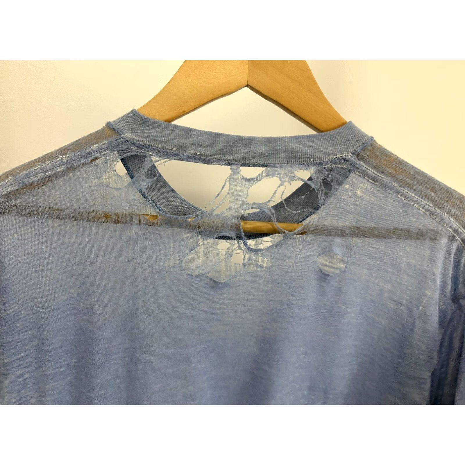Vintage VTG 80s WIP Burnout Distressed T-Shirt M Blue Men Shirt"} Size US M / EU 48-50 / 2 - 7 Thumbnail