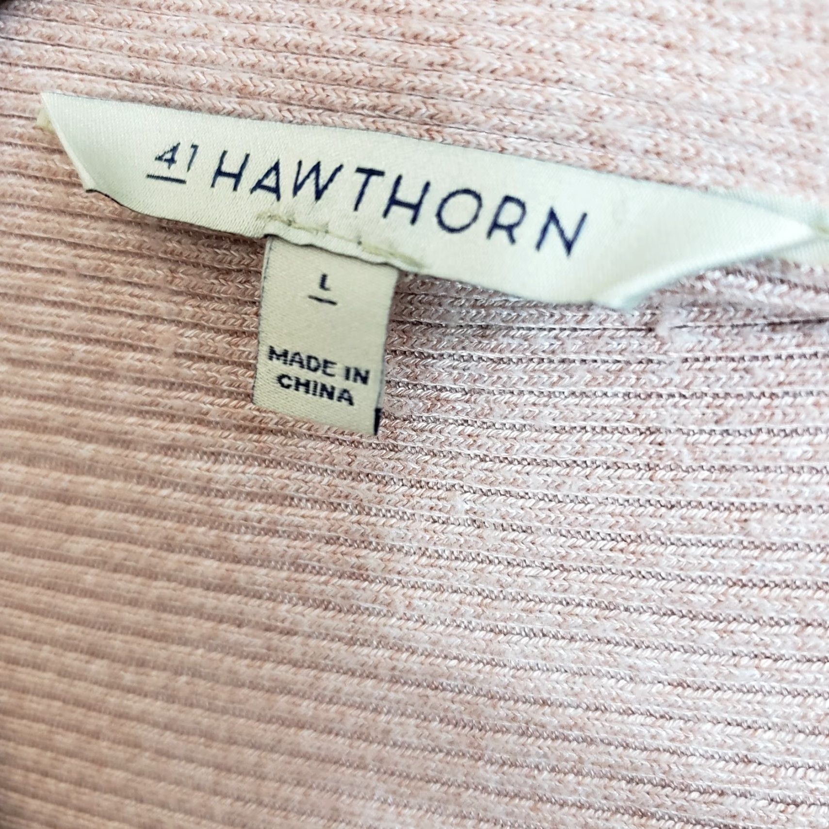 Vintage 41Hawthorn Womens Cardigan L Pink Open Front Viscose Blend Ribbed Sweater Size Large Size L / US 10 / IT 46 - 6 Thumbnail