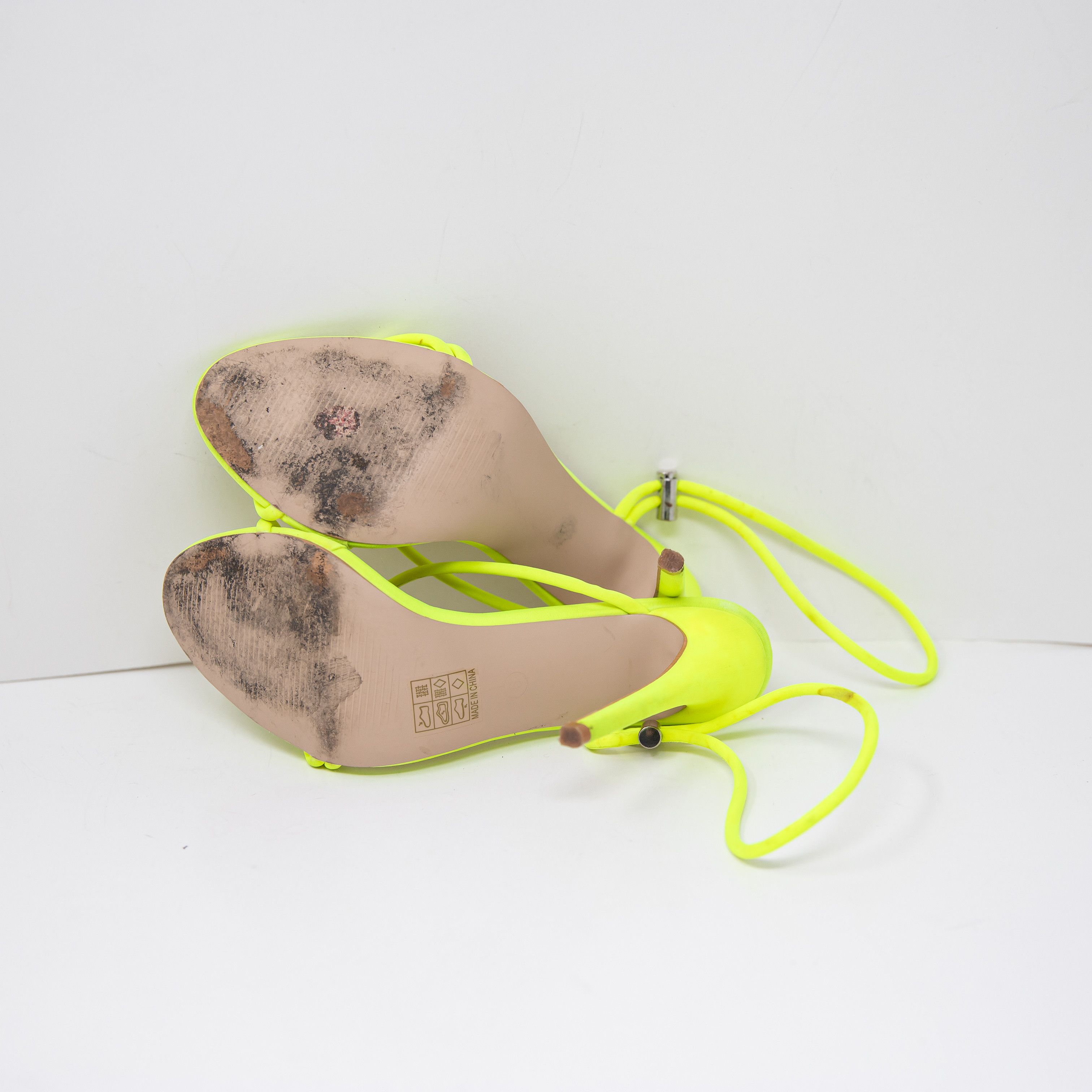 Other Simmi London Cassie Neon Yellow Neoprene Size US 6 / IT 36 - 4 Thumbnail
