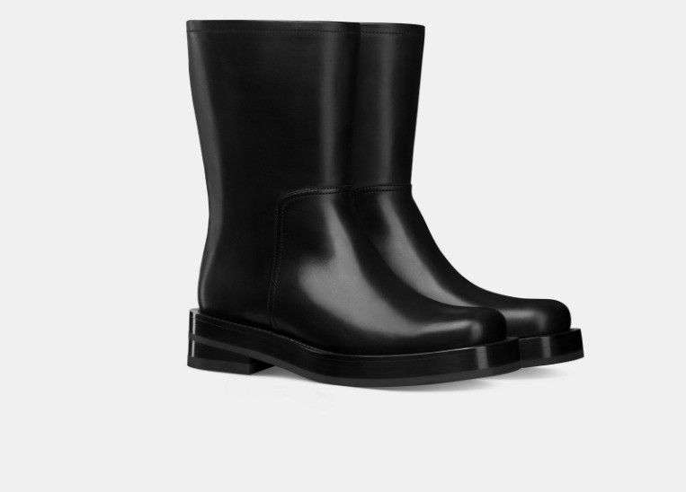 Dior o1w1db11224 Smooth Calfskin Carlo Boots in Black Size US 12 / EU 45 - 2 Thumbnail