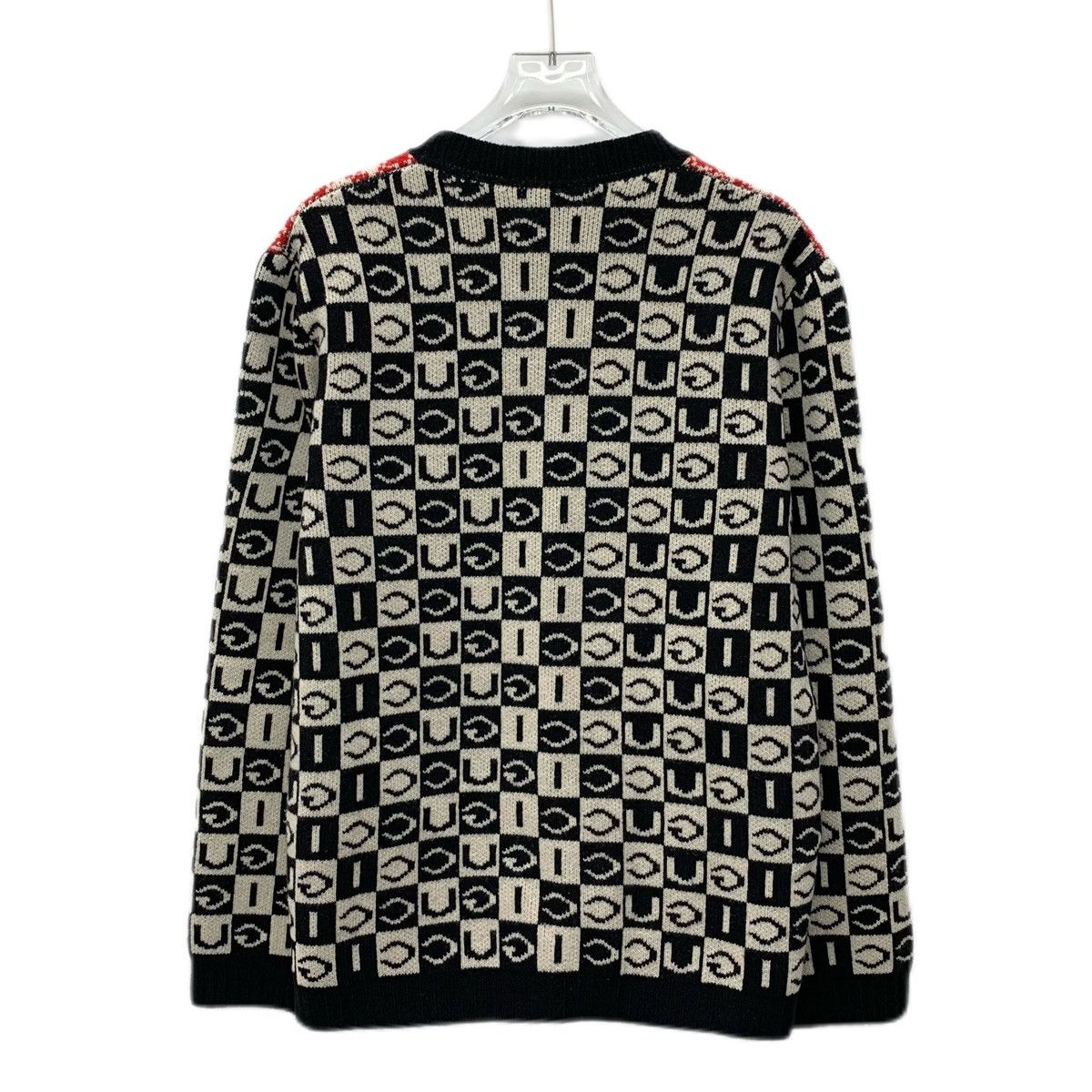 Gucci Gucci Plaid Wool V-neck Long Sleeve Knit Cardigan K26WX Size S / US 4 / IT 40 - 2 Thumbnail