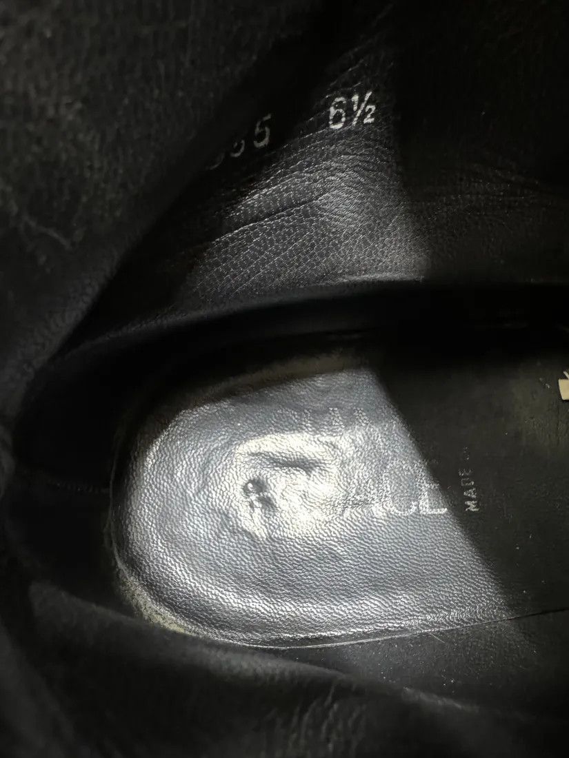 Designer × Vintage 2000s Gianni Versace Black Leather Boots Size US 8 / IT 38 - 5 Thumbnail