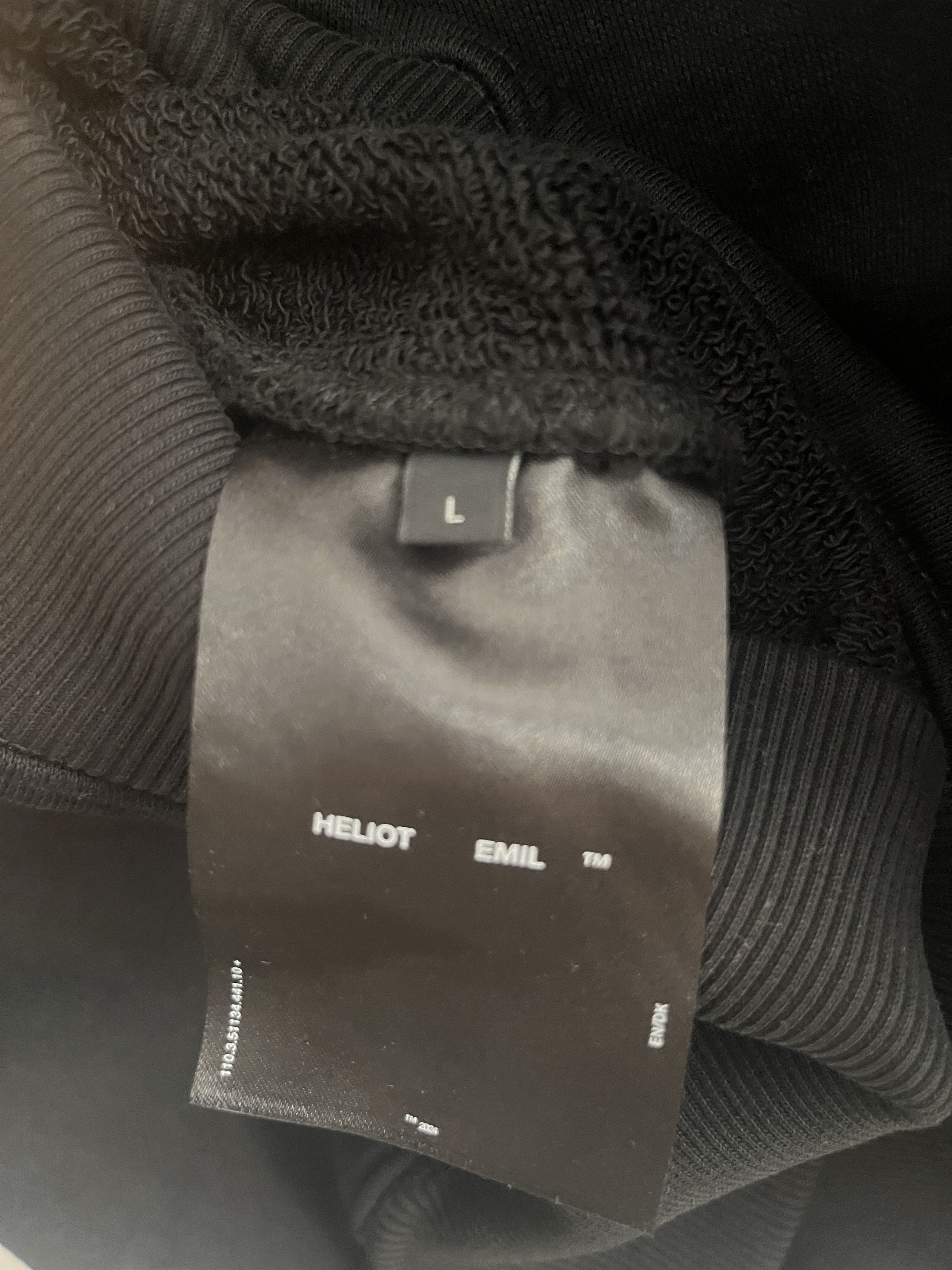 Heliot Emil Heliot emil OUTLINE LOGO HOODIE Size US L / EU 52-54 / 3 - 9 Thumbnail