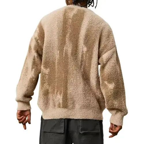 Aran Isles Knitwear Tie Dye Beige Knit Sweater Size US M / EU 48-50 / 2 - 3 Thumbnail