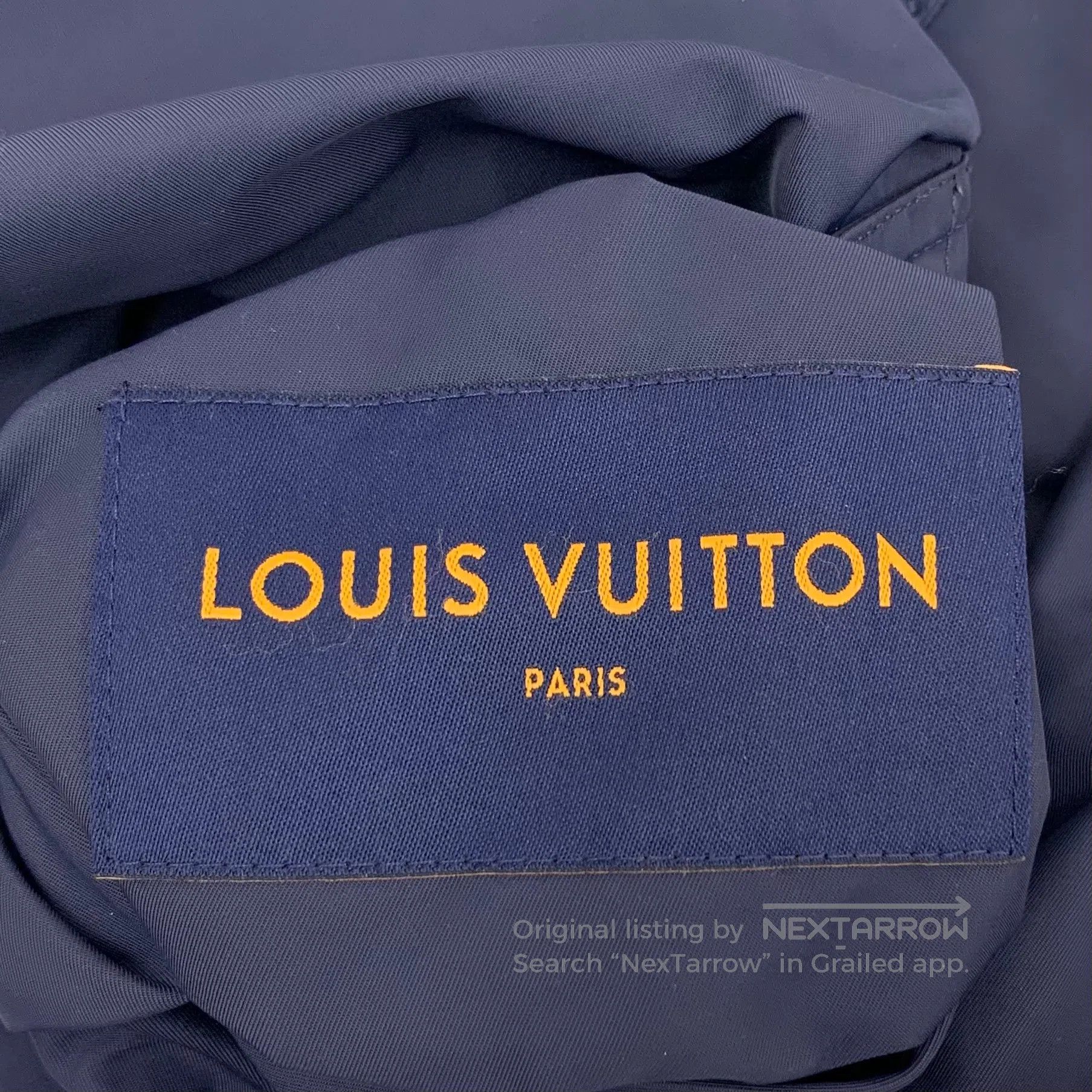 Louis Vuitton Louis Vuitton Navy Blue Logo Subtle Pattern Full Print Hoo Size US M / EU 48-50 / 2 - 5 Thumbnail
