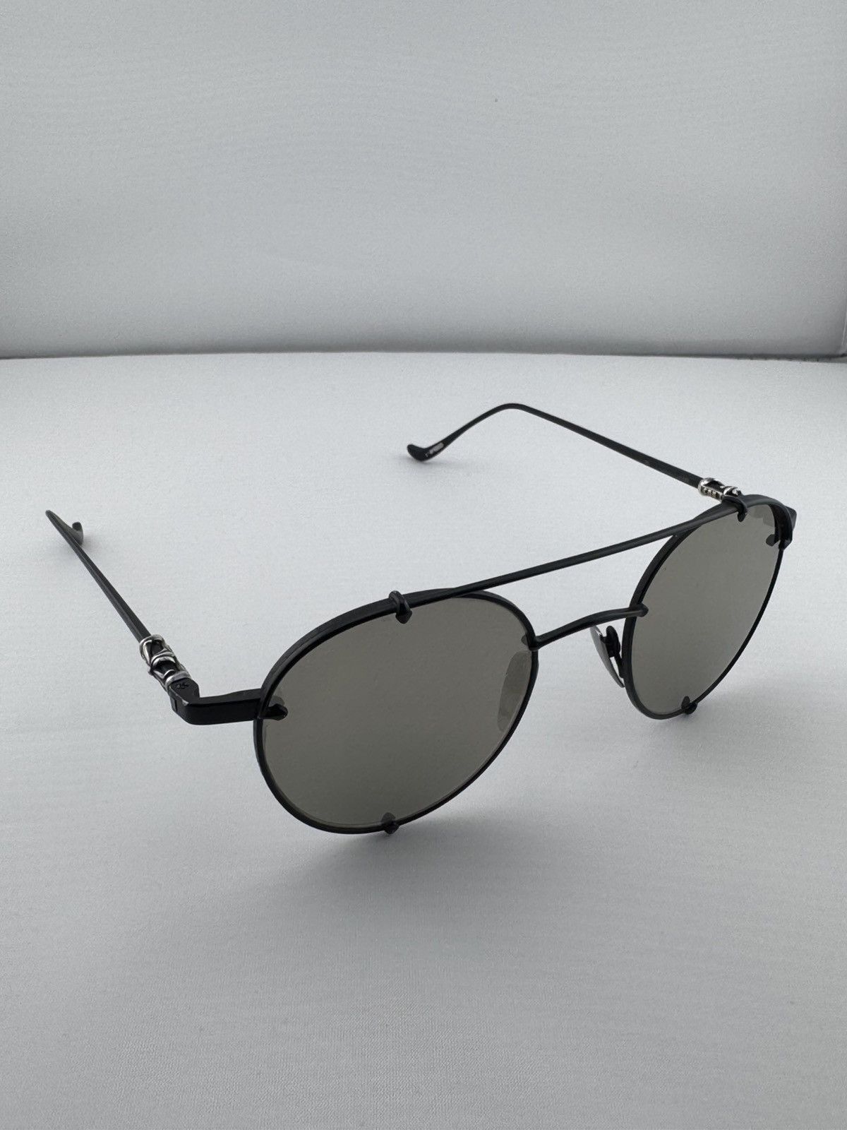 Chrome Hearts Chrome Hearts ‘Oralgami’ Double Bridge Sunglasses - Black Size ONE SIZE - 1 Thumbnail