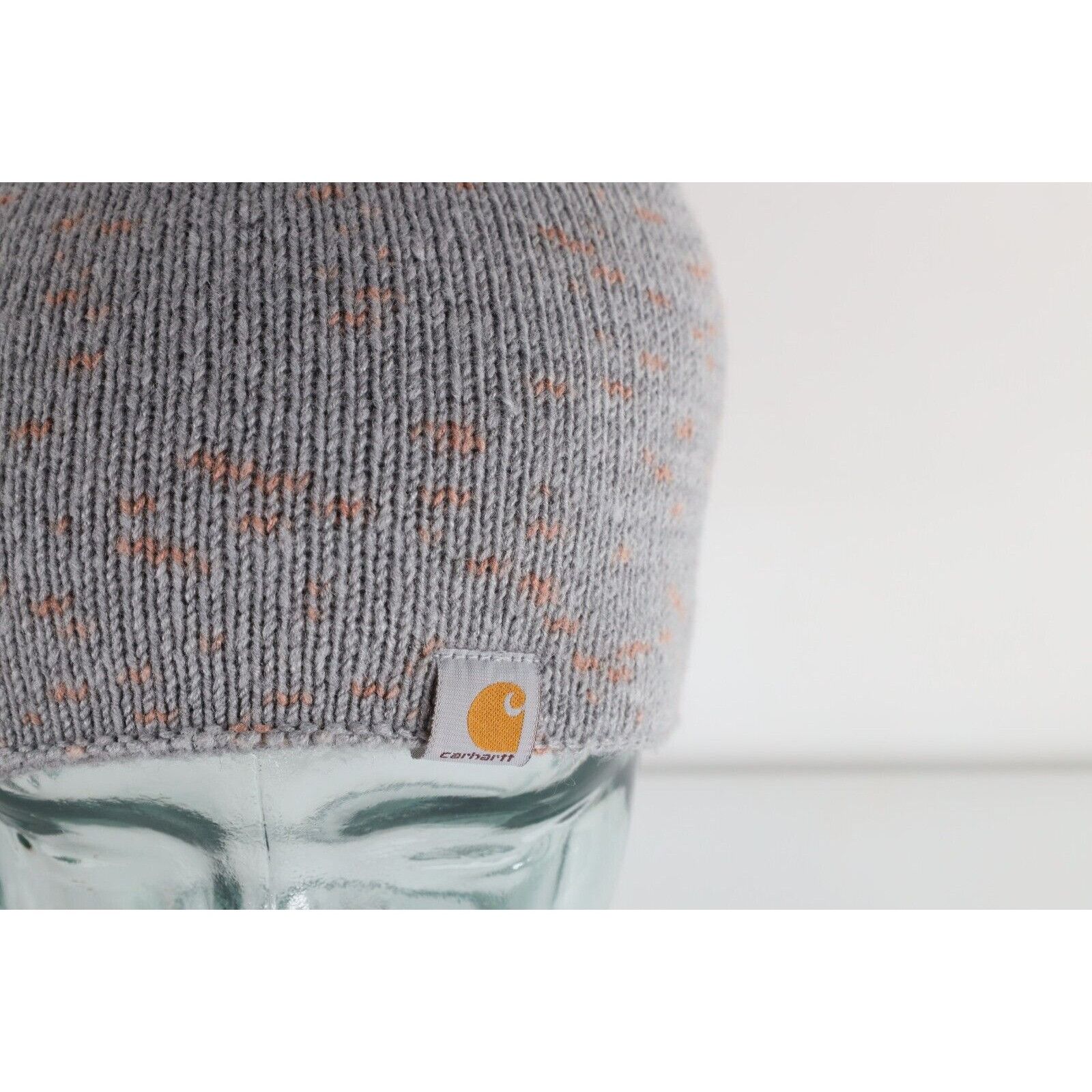 Carhartt × Vintage Vintage Carhartt Spell Out Box Logo Knit Winter Beanie Hat Size ONE SIZE - 2 Thumbnail