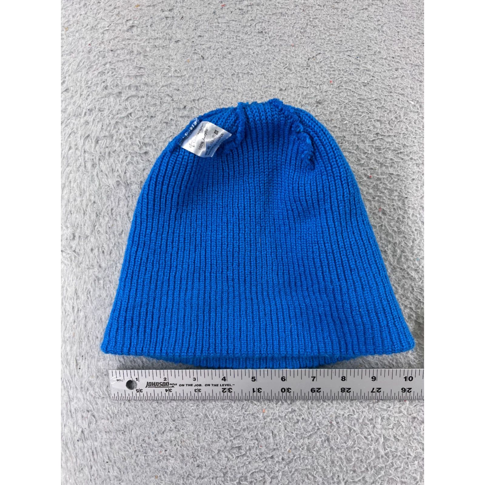 Vintage Connectyle Beanie Hat Adult One Size Blue Knit 100% Acrylic Winter Snow Ski Beanie Mens Womens Unisex Size ONE SIZE - 3 Thumbnail