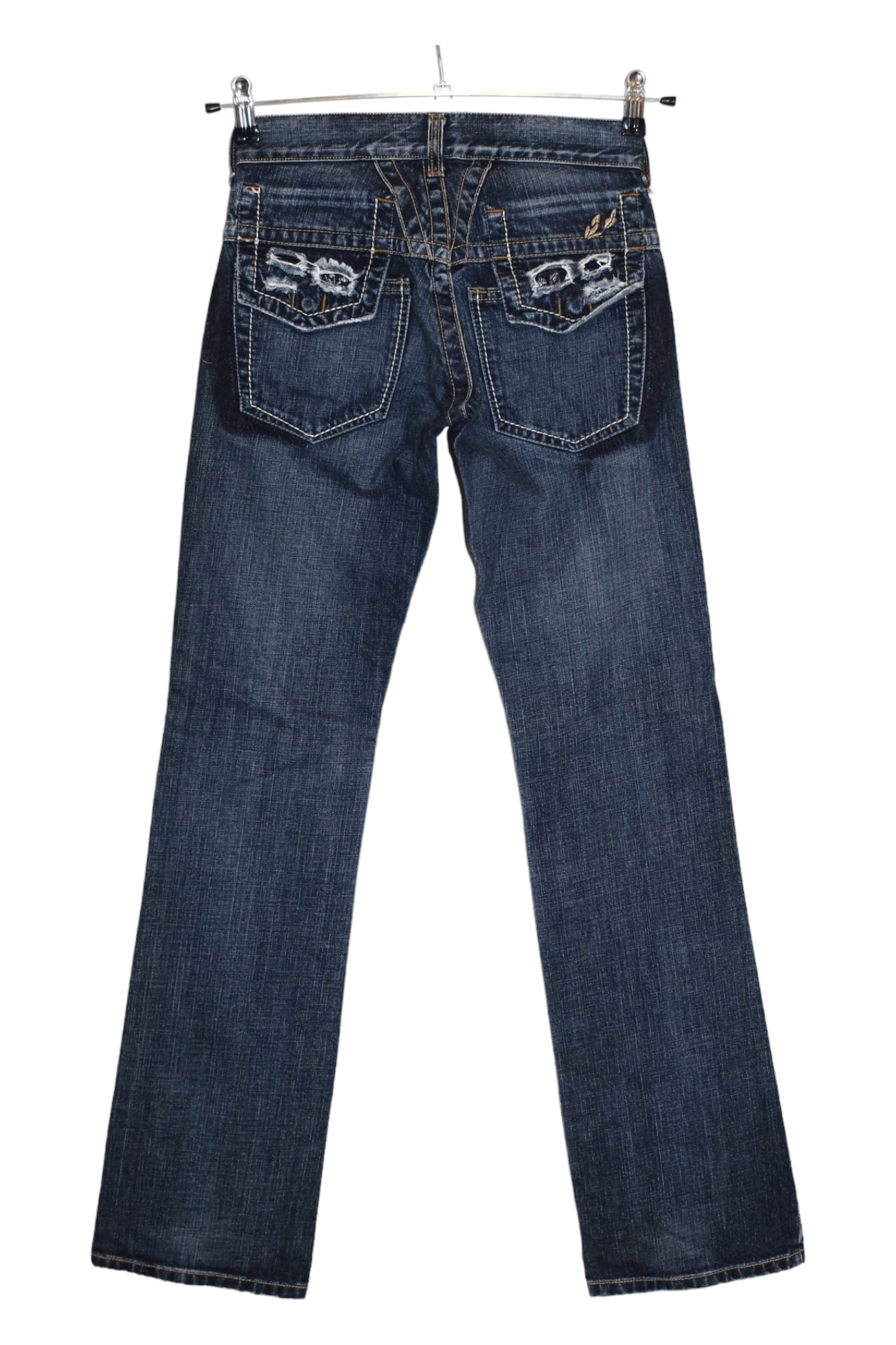 Marithe + Francois Girbaud Marithe Francois Girbaud Blue Stonewashed Straight Jeans Size 26" / US 2 / IT 38 - 2 Thumbnail