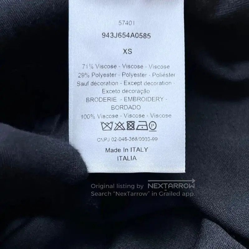 Other Dior Black Embroidered Logo T. Size XS / US 0-2 / IT 36-38 - 2 Thumbnail