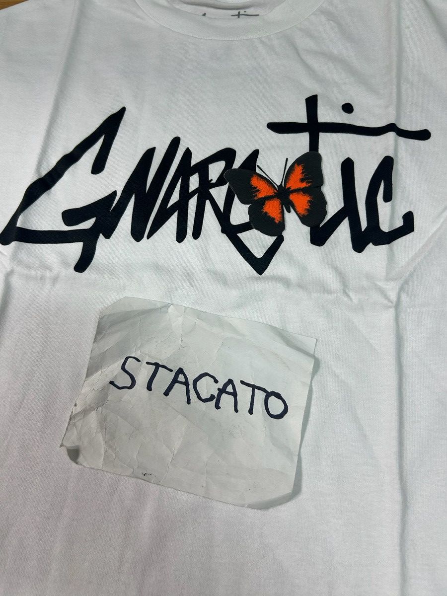 Gnarcotic × Rap Tees Gnarcotic Lil Gnar Butterfly Logo Tee White Size US M / EU 48-50 / 2 - 3 Thumbnail