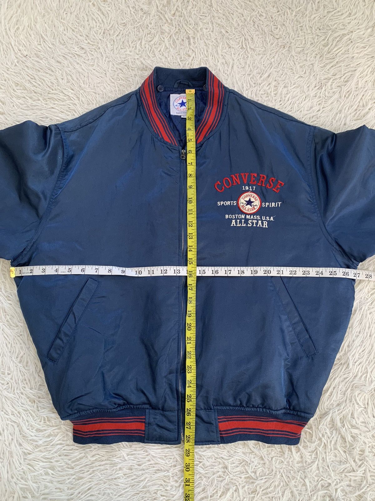 Converse Vintage Big Logo Converse Bomber Jacket Size US XL / EU 56 / 4 - 12 Thumbnail
