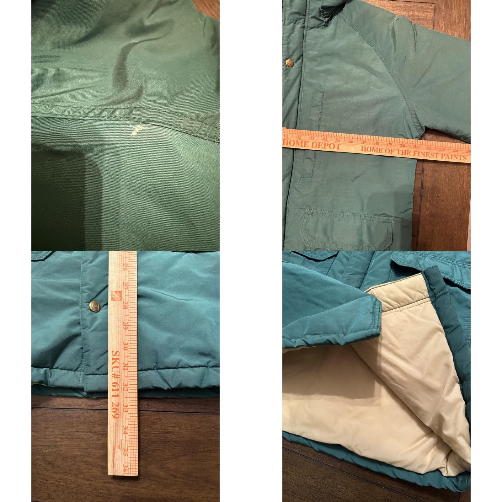 Lands' End VINTAGE Lands' End Parka Coat Mens M Green Insulated Raglan Made in USA 90s Size US M / EU 48-50 / 2 - 8 Thumbnail