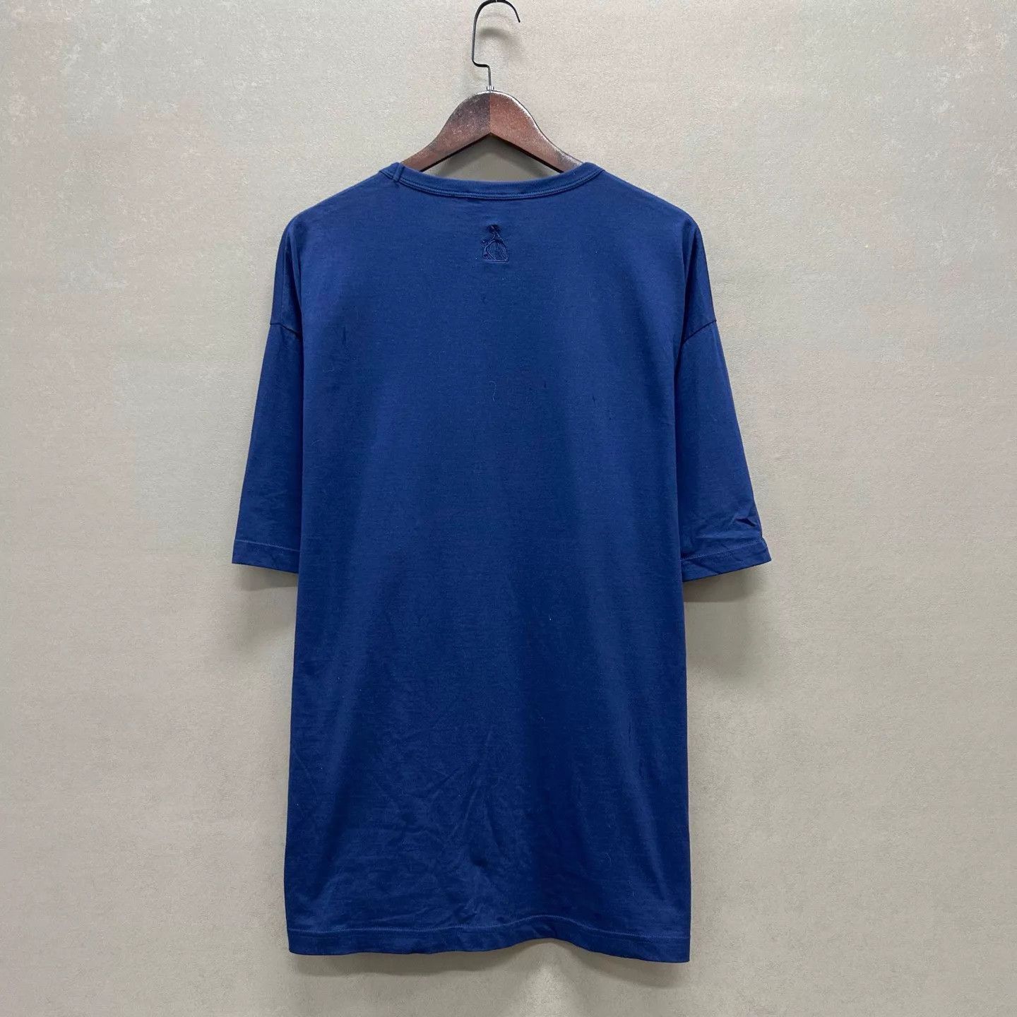 Lanvin LANVIN Royal Blue Embroidered Logo SS Tee L 99 New Size US L / EU 52-54 / 3 - 2 Thumbnail
