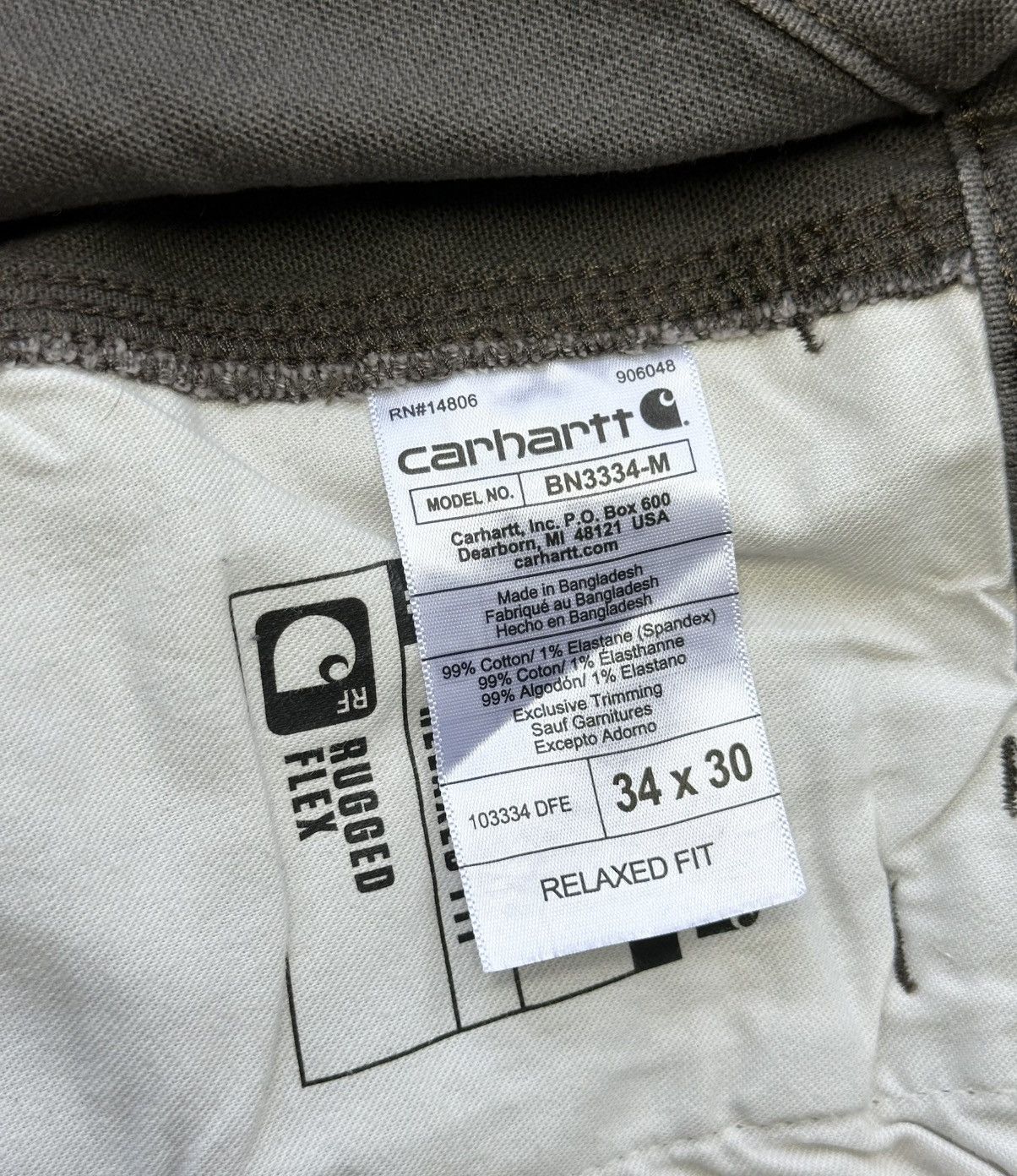 Carhartt Carhartt Double Knee Duck Pants Relaxed Fit 34x30 Size US 34 / EU 50 - 10 Thumbnail