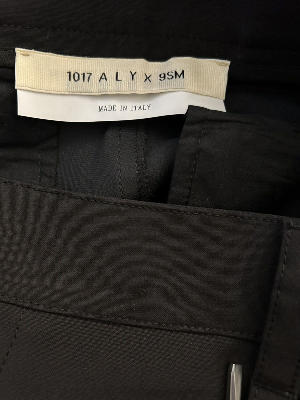 1017 ALYX 9SM 1017 ALYX 9SM Black Asymmetric Cargo Pants Size US 34 / EU 50 - 3 Thumbnail