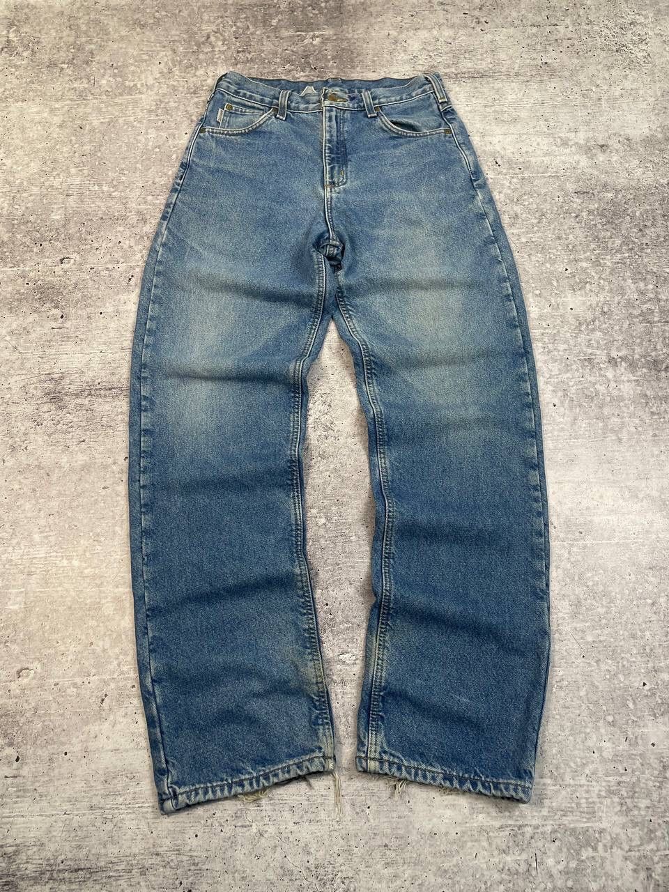 Carhartt Vintage 90s Carhartt Flannel Denim Jeans Work Wear Y2K Size US 32 / EU 48 - 2 Thumbnail