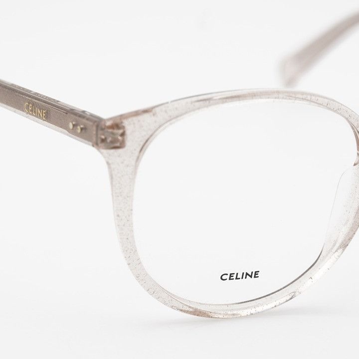 Celine Celine CL50077I 073 Eyeglasses Transparent Rose 54mm Cat Eye Size ONE SIZE - 6 Thumbnail