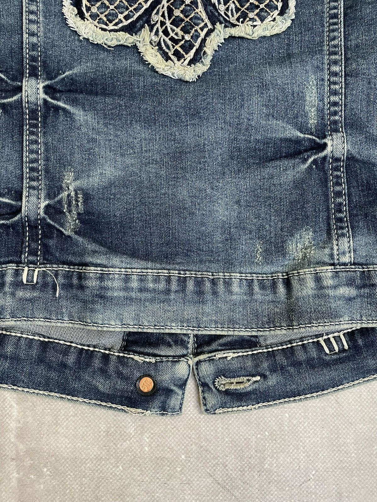 14th Addiction Affliction style Denim Jacket Blue Classic Fit Y2K gothic Size US M / EU 48-50 / 2 - 11 Thumbnail