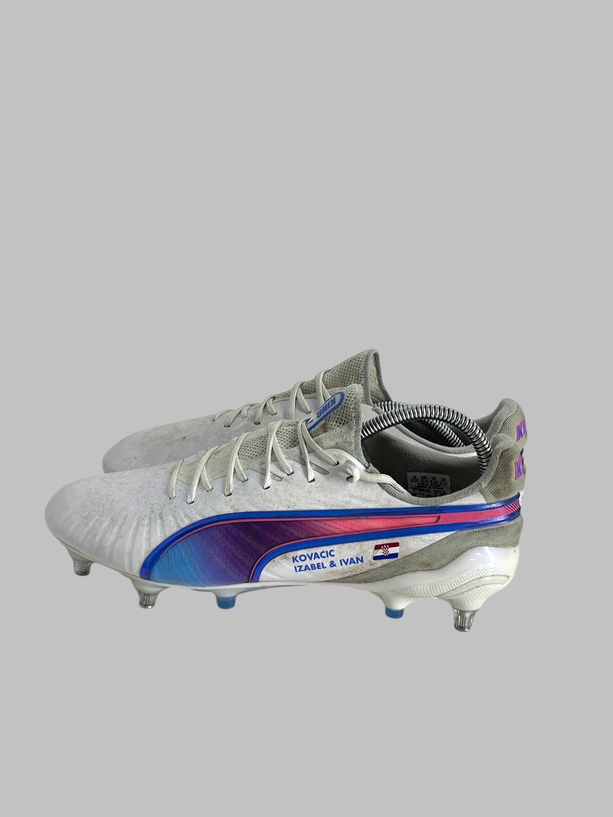 Puma #8 Mateo Kovacic Puma King MxSG Football Boots Match Worn Size US 9 / EU 42 - 16 Thumbnail