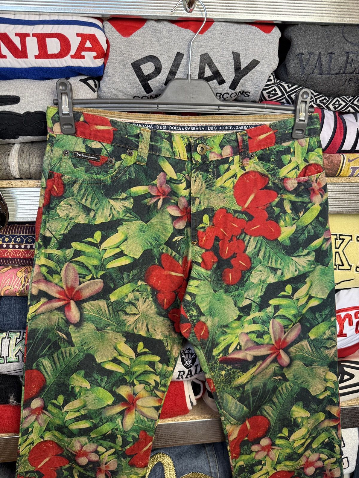 Dolce & Gabbana Vintage Dolce Gabbana Flowers Y2K Cropped Pants Hype Rare Size US 33 - 3 Thumbnail