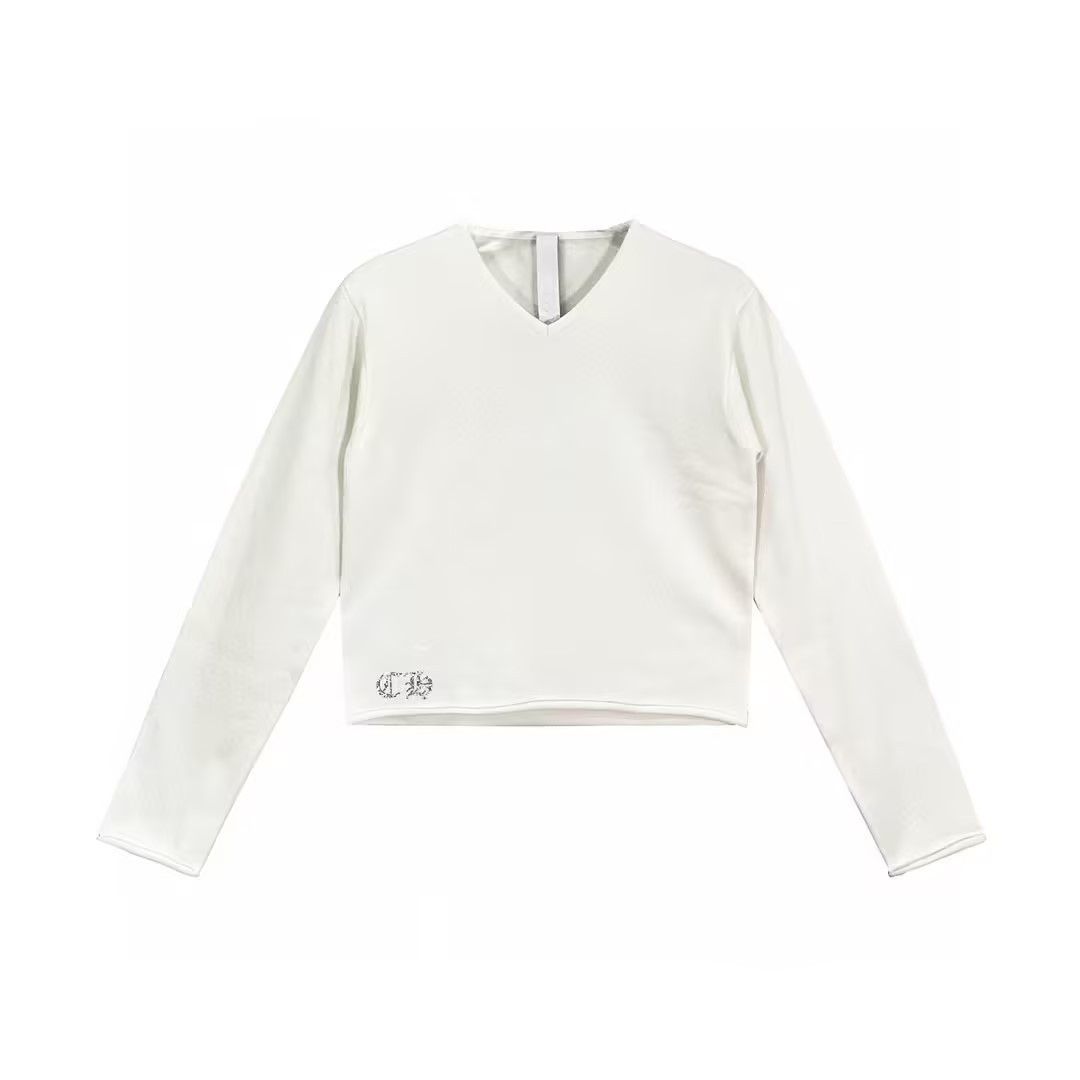 Chrome Hearts Chrome Hearts White Cashmere Rhinestone Cross Logo Sweater Size S / US 4 / IT 40 - 1 Thumbnail