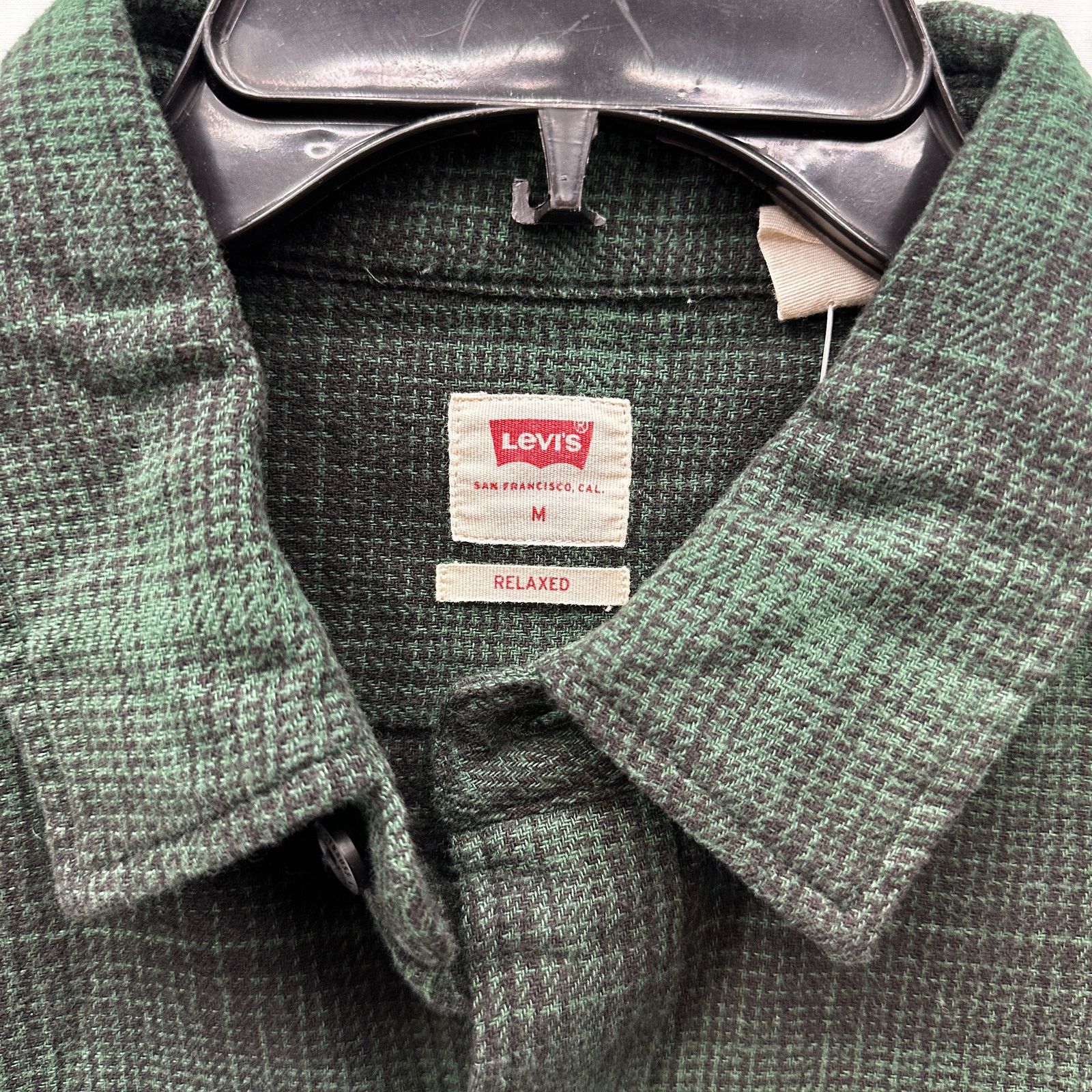 Levi's Levi's Mens Relax Fit Pine Green Plaid Shirt Size Medium Size US M / EU 48-50 / 2 - 3 Thumbnail