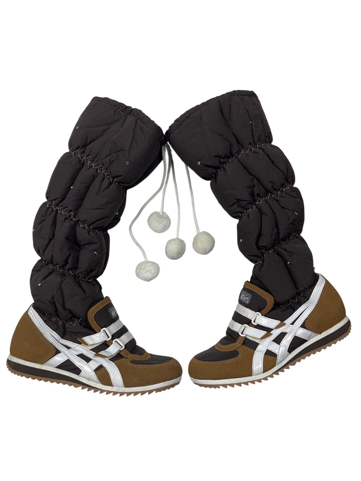 Onitsuka Tiger Vintage y2k Onitsuka Tiger Snow Faux Fur High Snow Boots Size US 6 / IT 36 - 1 Thumbnail