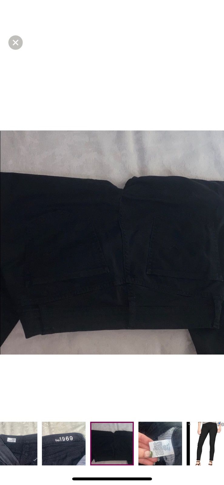 Gap Gap black inseam zipper legging jeans size 2 Size 26" / US 2 / IT 38 - 6 Thumbnail