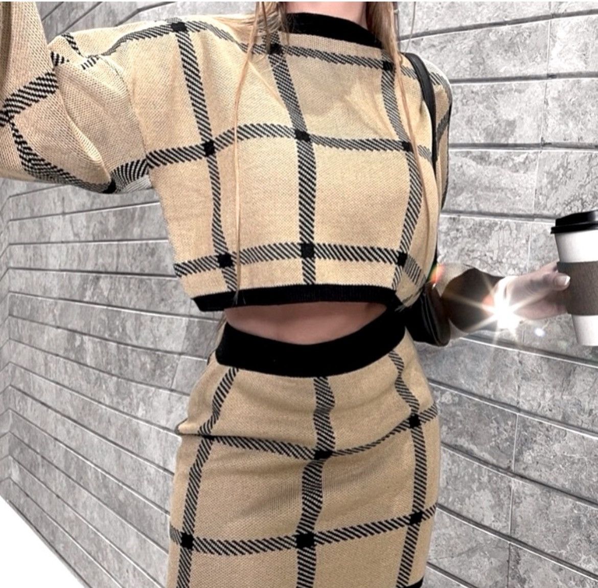 Designer × Other NWT, Lavishly Paris Women’s Knit Sweater and Skirt Set. Size M / US 6-8 / IT 42-44 - 8 Thumbnail