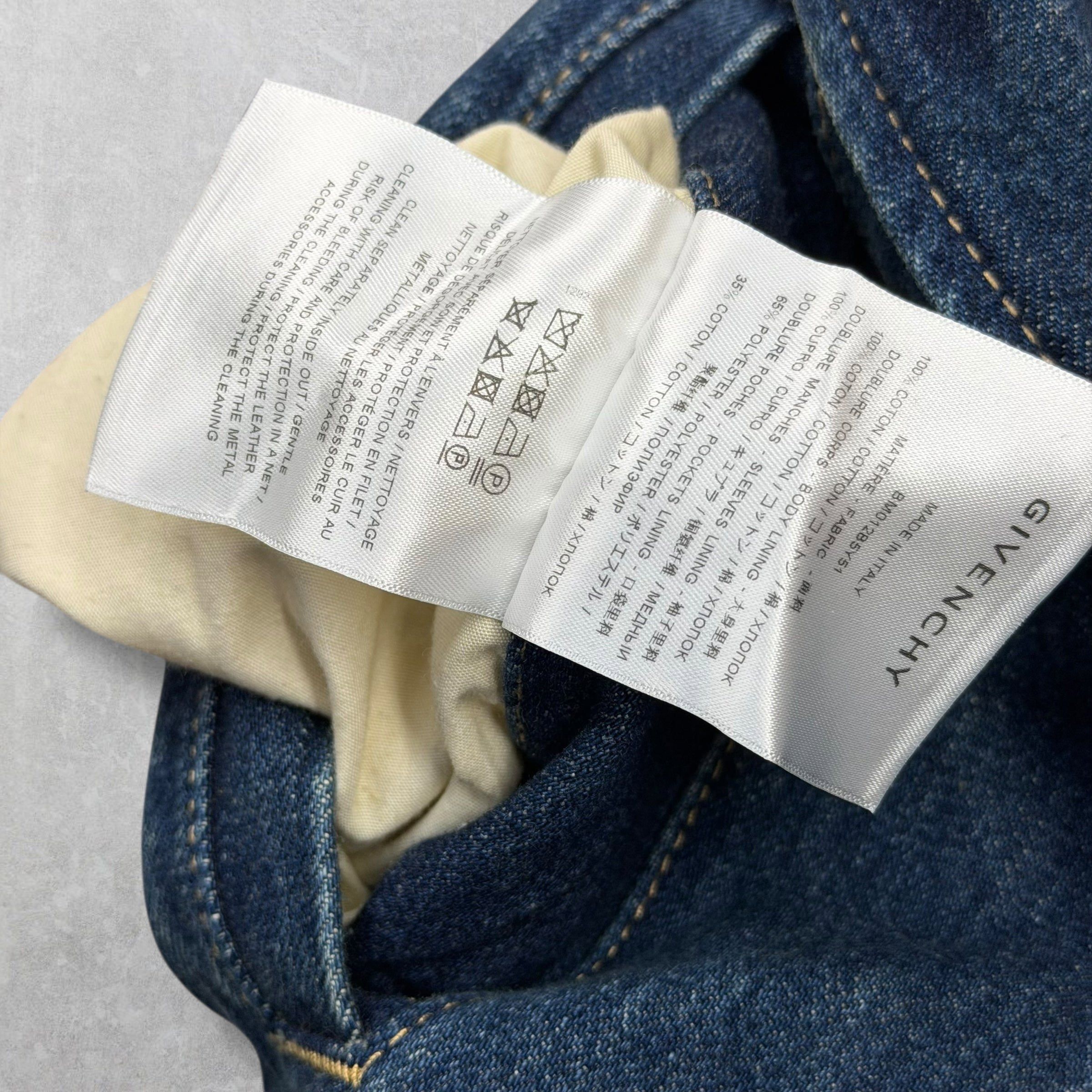 Givenchy Givenchy Logo Denim Bomber Jacket L Size US L / EU 52-54 / 3 - 8 Thumbnail