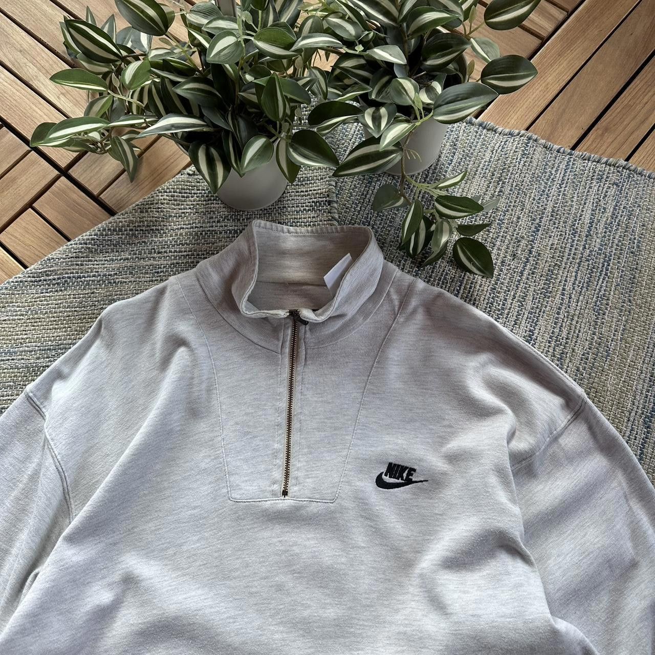 Nike Vintage Y2K Nike Swoosh Logo Half Zip Baggy Sweatshirt Size US XL / EU 56 / 4 - 3 Thumbnail