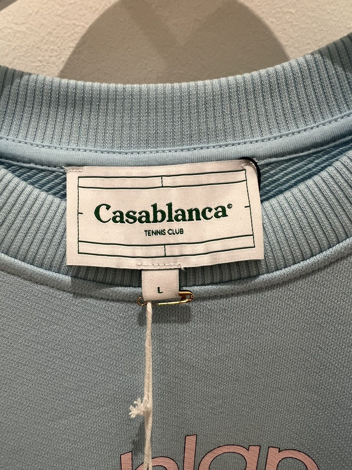 Casablanca Casablanca Tennis Club Icon Sweatshirt Light Blue Size L Size US L / EU 52-54 / 3 - 7 Thumbnail
