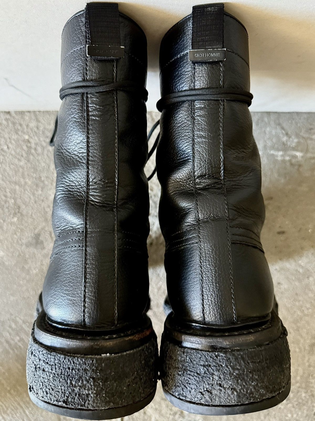 Dior Dior - Hedi Slimane - AW07 “Navigate”- Leather Combat Boots Size US 9 / EU 42 - 20 Thumbnail