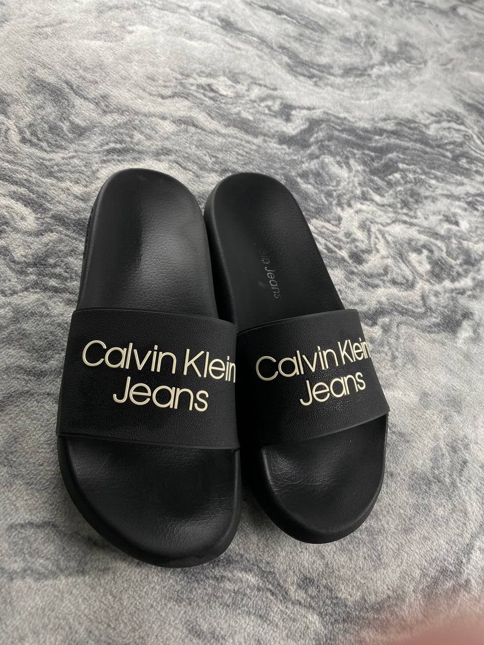 Calvin Klein Calvin Klein Jeans Slider Men Size 44 Black Size US 11 / EU 44 - 4 Thumbnail