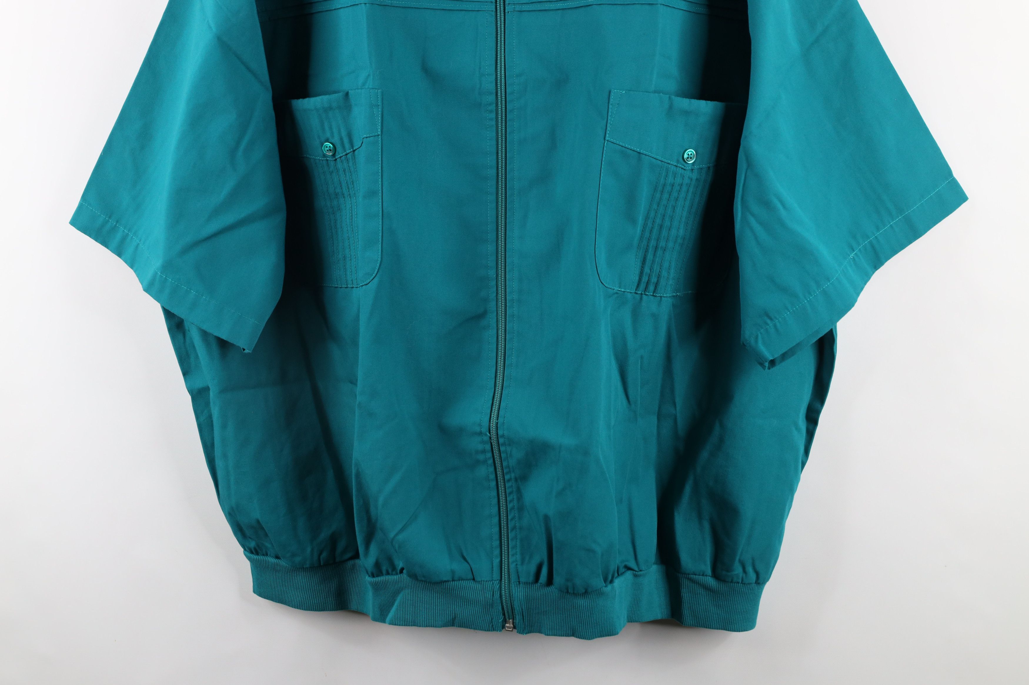 Vintage Deadstock Vintage 90s Streetwear Short Sleeve Zip Jacket Size US XXL / EU 58 / 5 - 3 Thumbnail