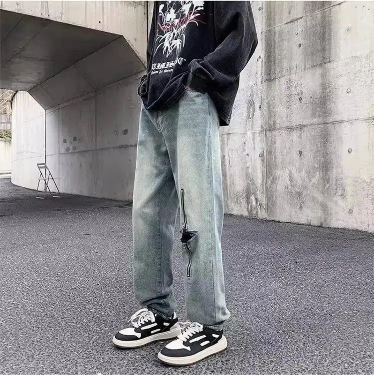 Japanese Brand Hip hop retro distressed jeans Size US 32 / EU 48 - 6 Thumbnail