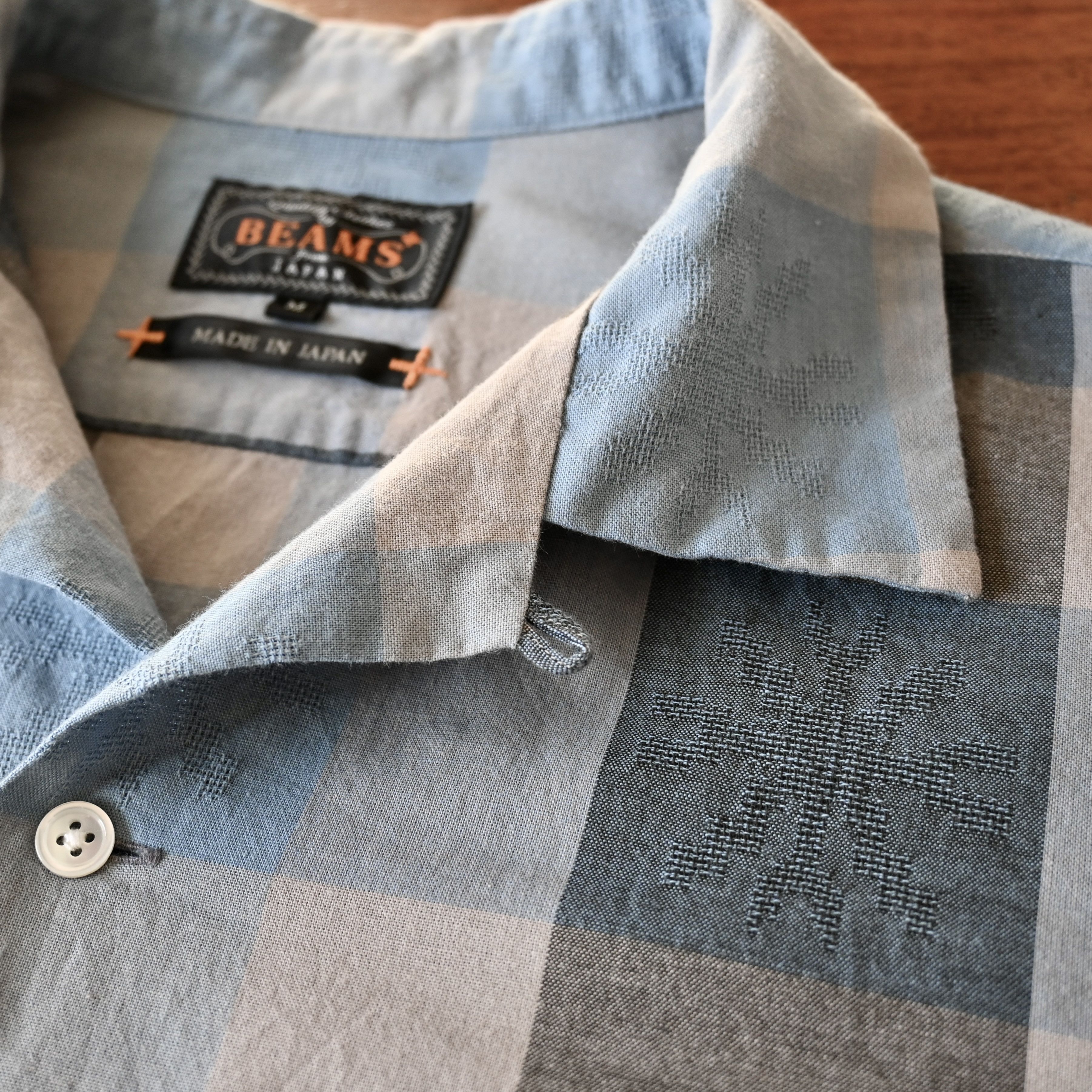 Beams Plus BEAMS Plus openwork block plaid square shirt made in Japan Size US M / EU 48-50 / 2 - 12 Thumbnail