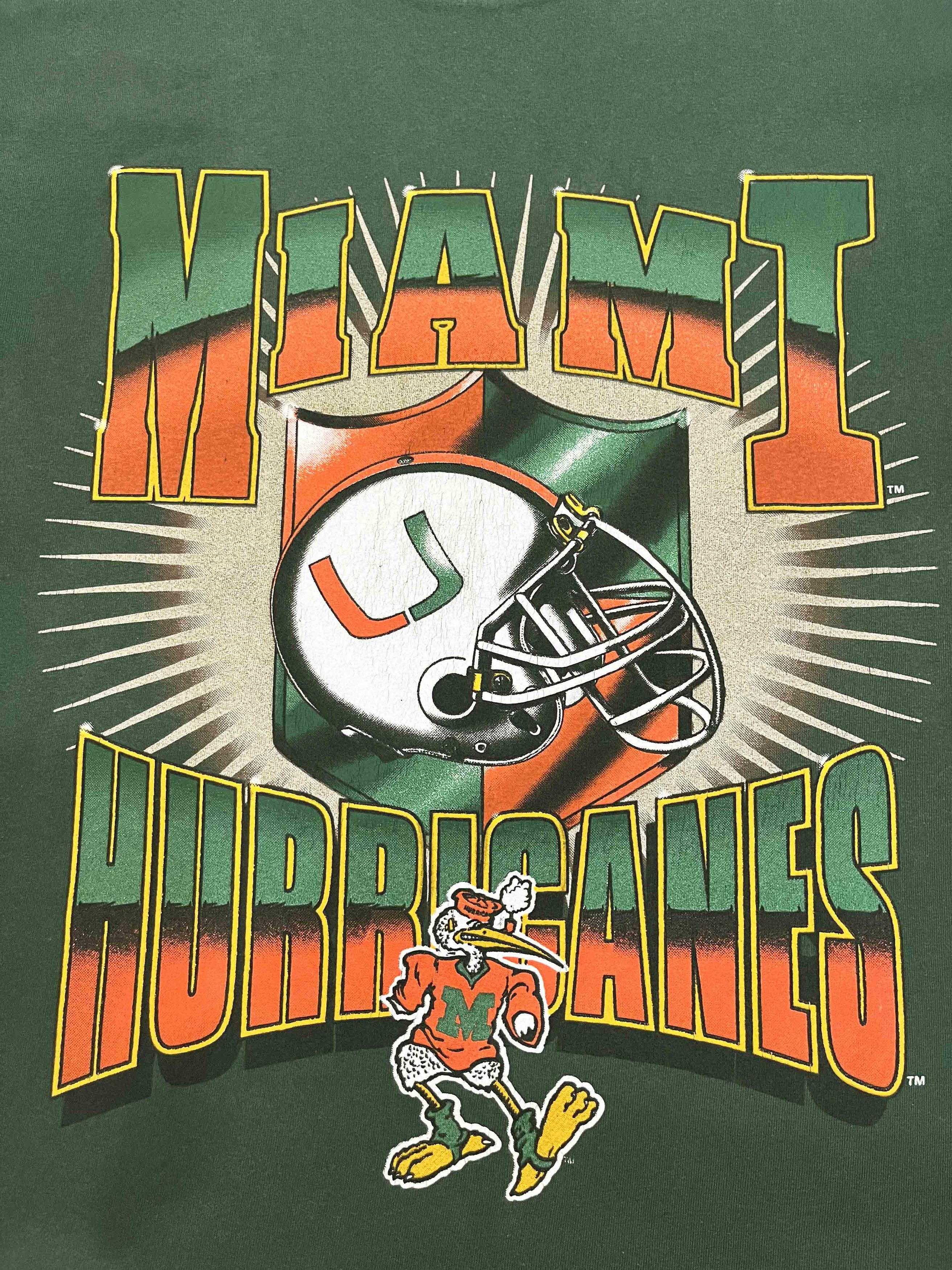 NCAA × Vintage Vintage Savvy NCAA Miami Hurricanes T-Shirt Size US L / EU 52-54 / 3 - 2 Thumbnail
