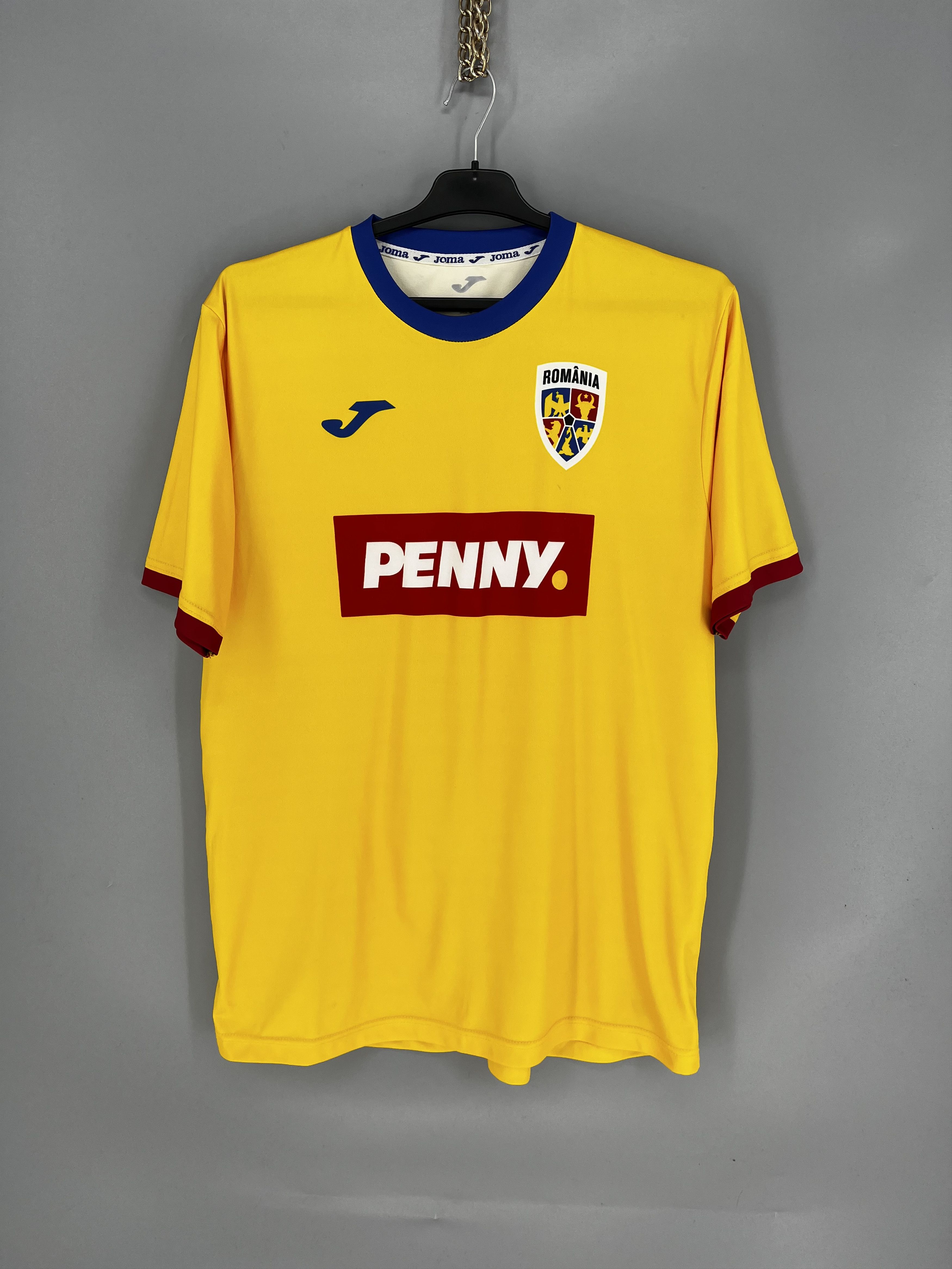 Joma Romania 2024-25 Joma Home Fan Football Shirt L Size US L / EU 52-54 / 3 - 1 Thumbnail