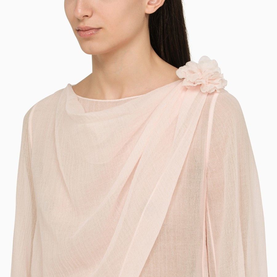 Chloe o1d2blof0824 Wool Blouses in Light Pink Size XS / US 0-2 / IT 36-38 - 4 Thumbnail