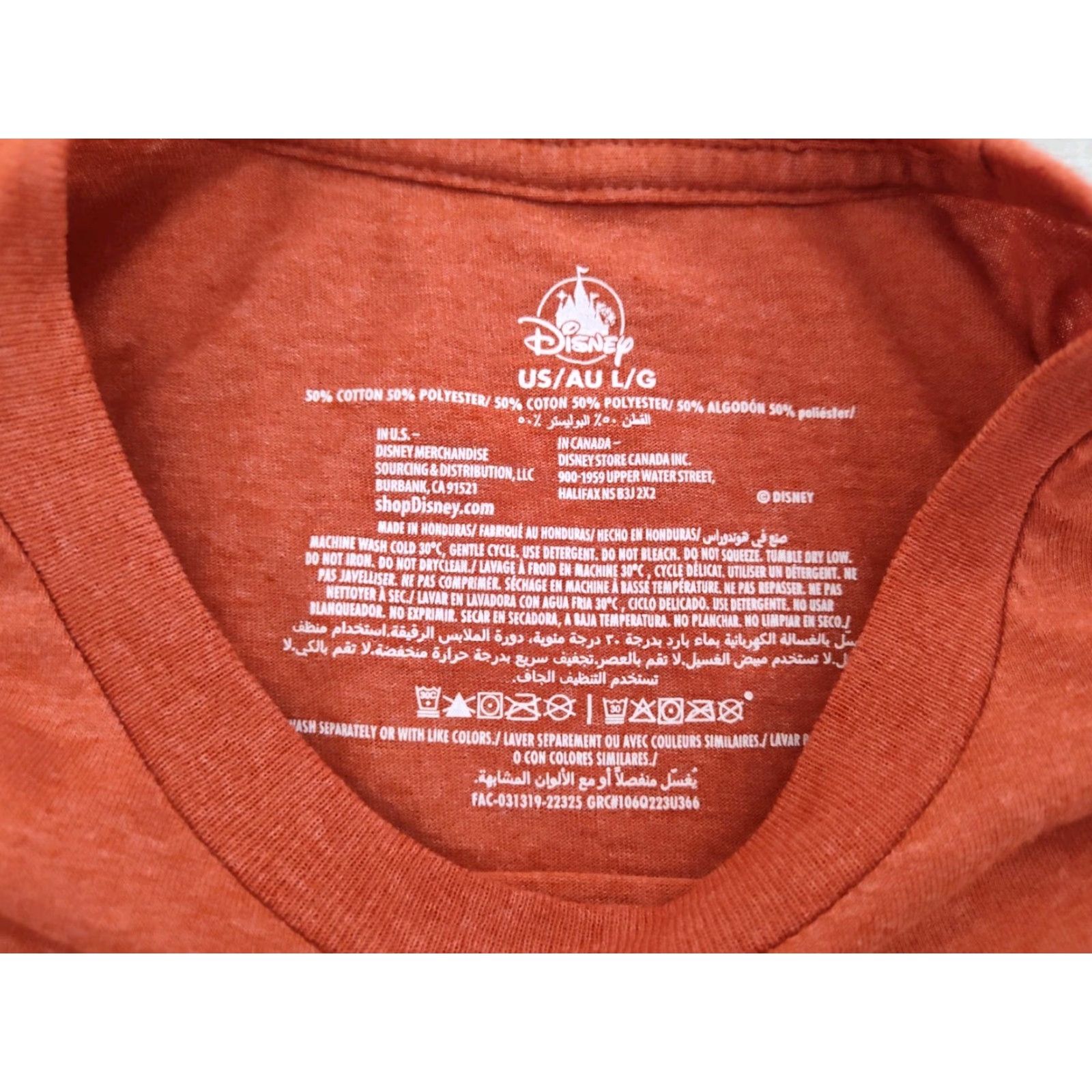 Disney Disney Parks Big Thunder Mountain Railroad T-shirt Orange Adult Unisex Sz L Size US L / EU 52-54 / 3 - 6 Thumbnail