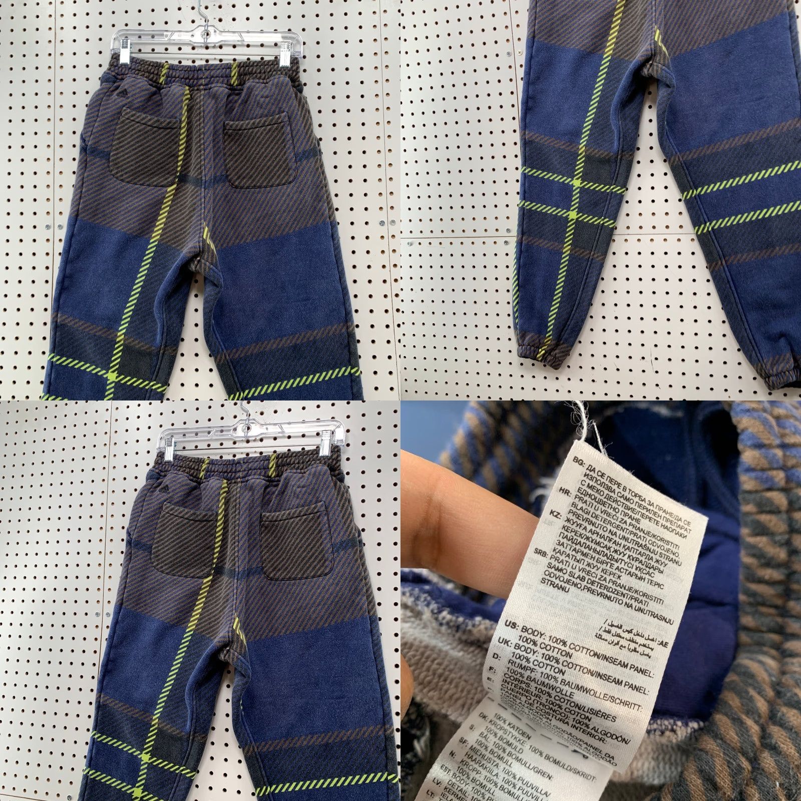 Adidas Adidas Ivy Park Sweatpants Men Small Blue Halls of Ivy Allover Print Houndstooth Size US 29 - 8 Thumbnail