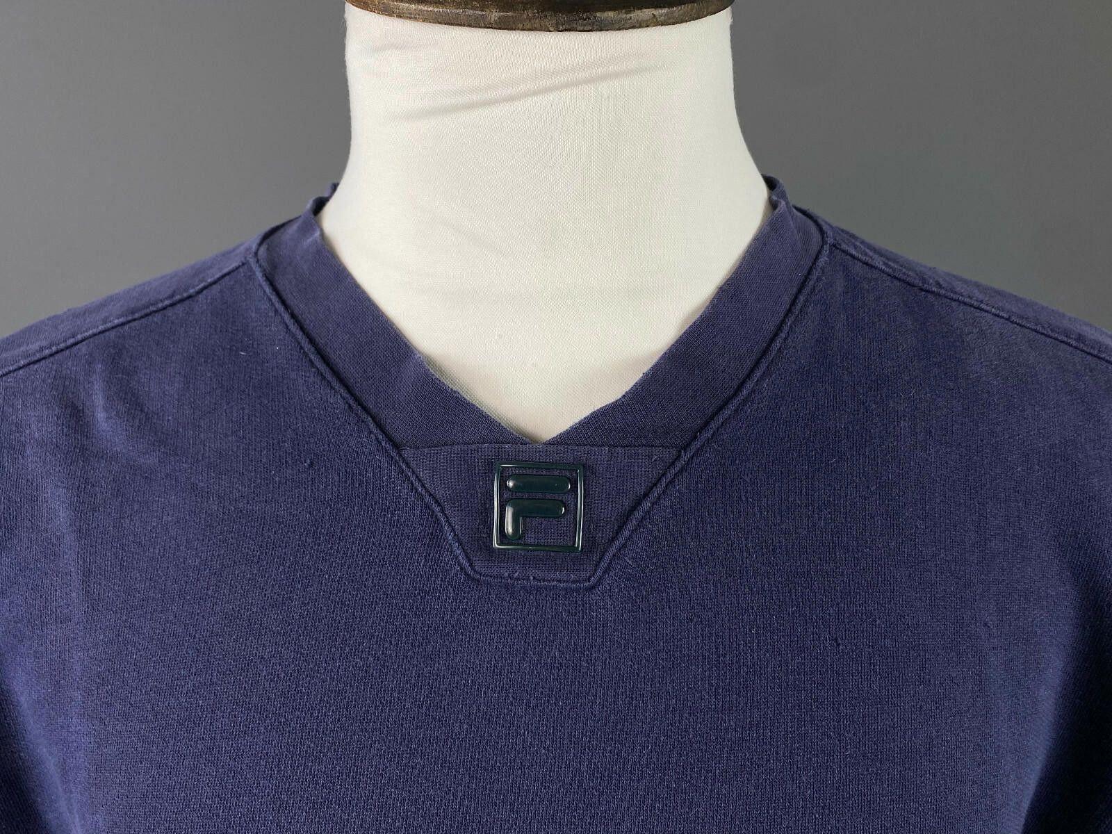 Fila Men Vintage FILA Blue Sweater Sweatshirt Size M Made in USA Size US M / EU 48-50 / 2 - 2 Thumbnail
