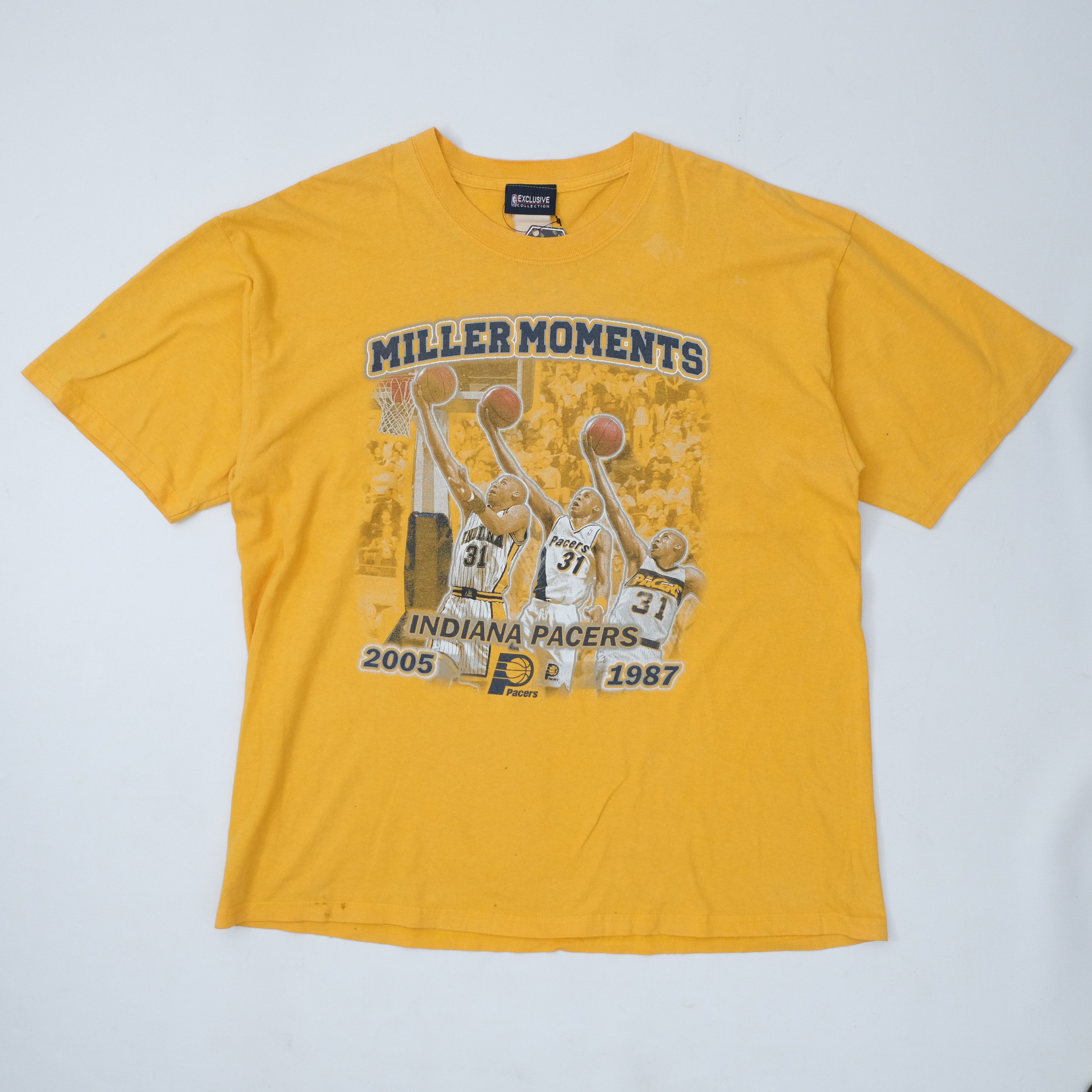Other 2005 Indiana Pacers Miller Moments NBA Collection Yellow Tee Size US XL / EU 56 / 4 - 1 Thumbnail