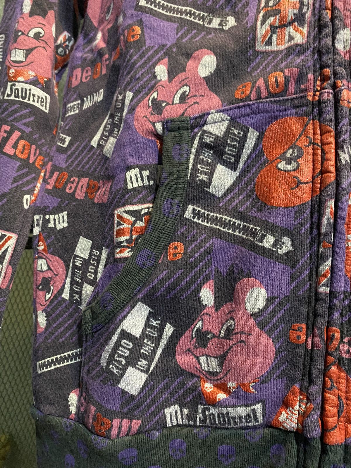 Japanese Brand Love Revolution Mr Squirrel UK Flag Never Mind Hoodie Japan Size M / US 6-8 / IT 42-44 - 5 Thumbnail