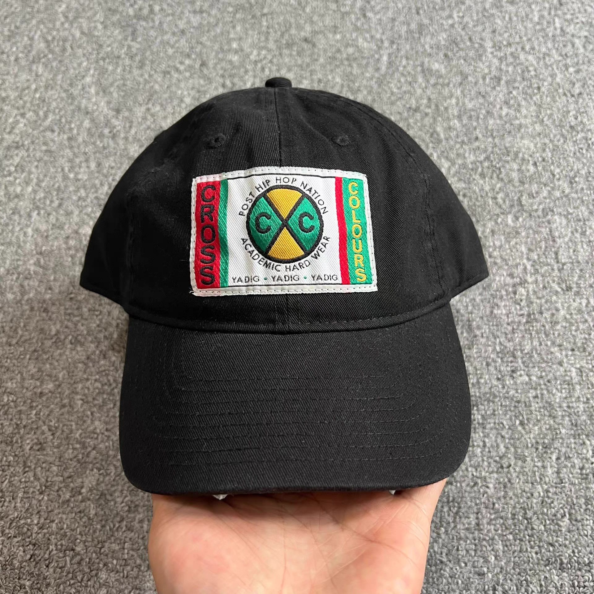 Cross Colours Cross Colours washedembroidered curved brim baseball cap Q7 Size ONE SIZE - 1 Thumbnail